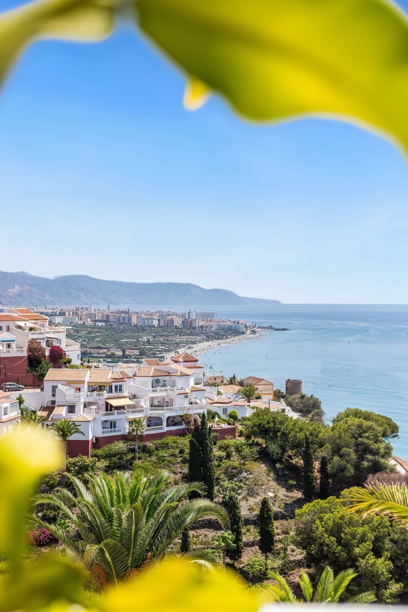 View over the coast and beaches of Nerja